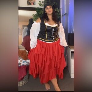 Ahoy Matey Pirate 2 Piece Costume Set